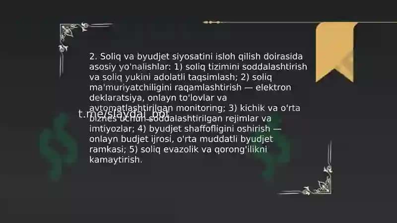 Yangi Oʻzbekistonda Prezident Shavkat Mirziyoyev amalga oshirayotgan islohotlar 4