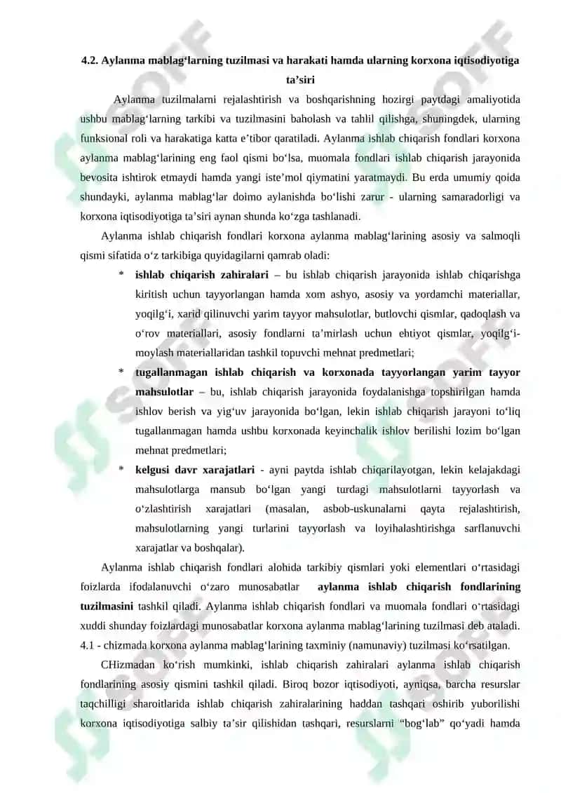 Sanoat ishlab chiqarishining aylanma  fondlari va mablag‘lari 4