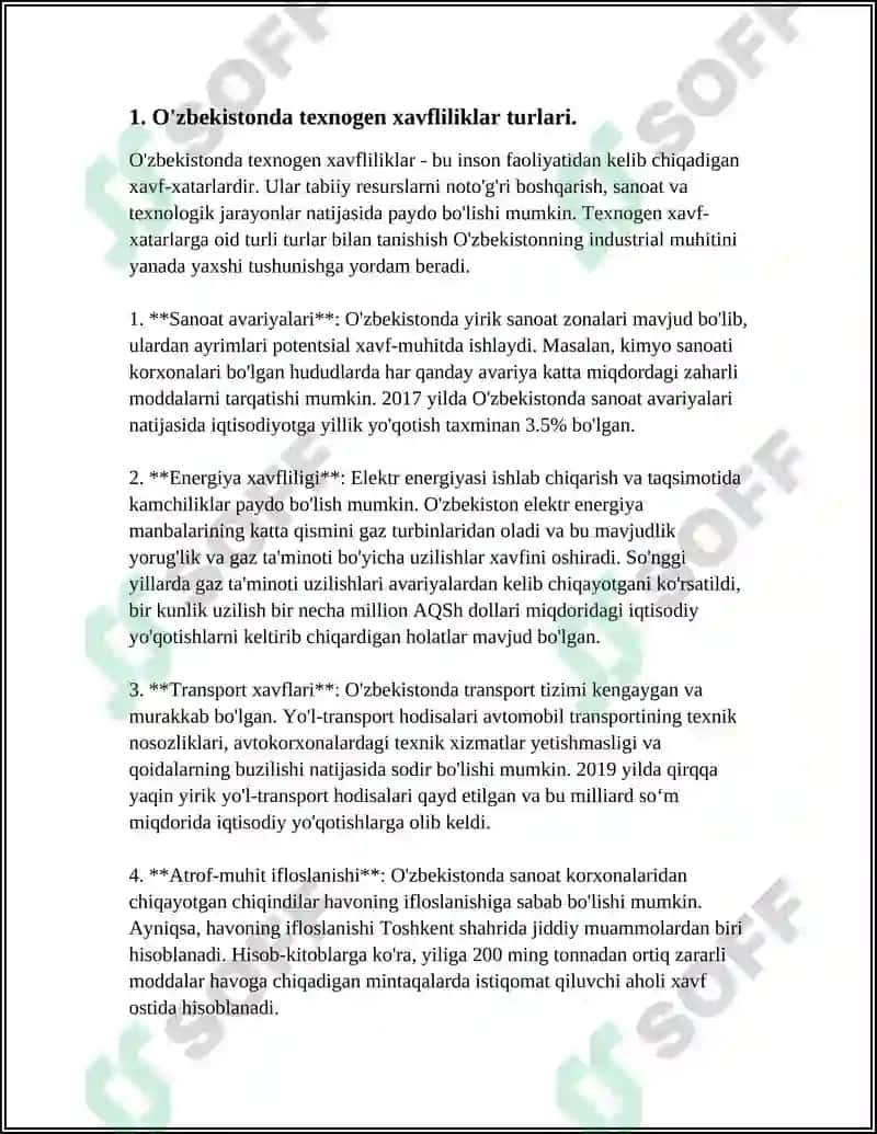 O'zbekistonda texnogen xavfliliklar 4
