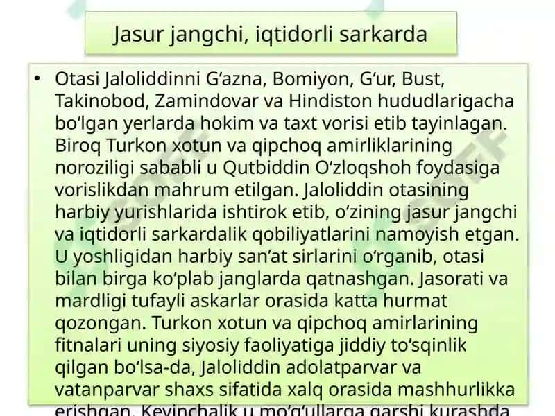 Jaloliddin O‘zloqshoh 4