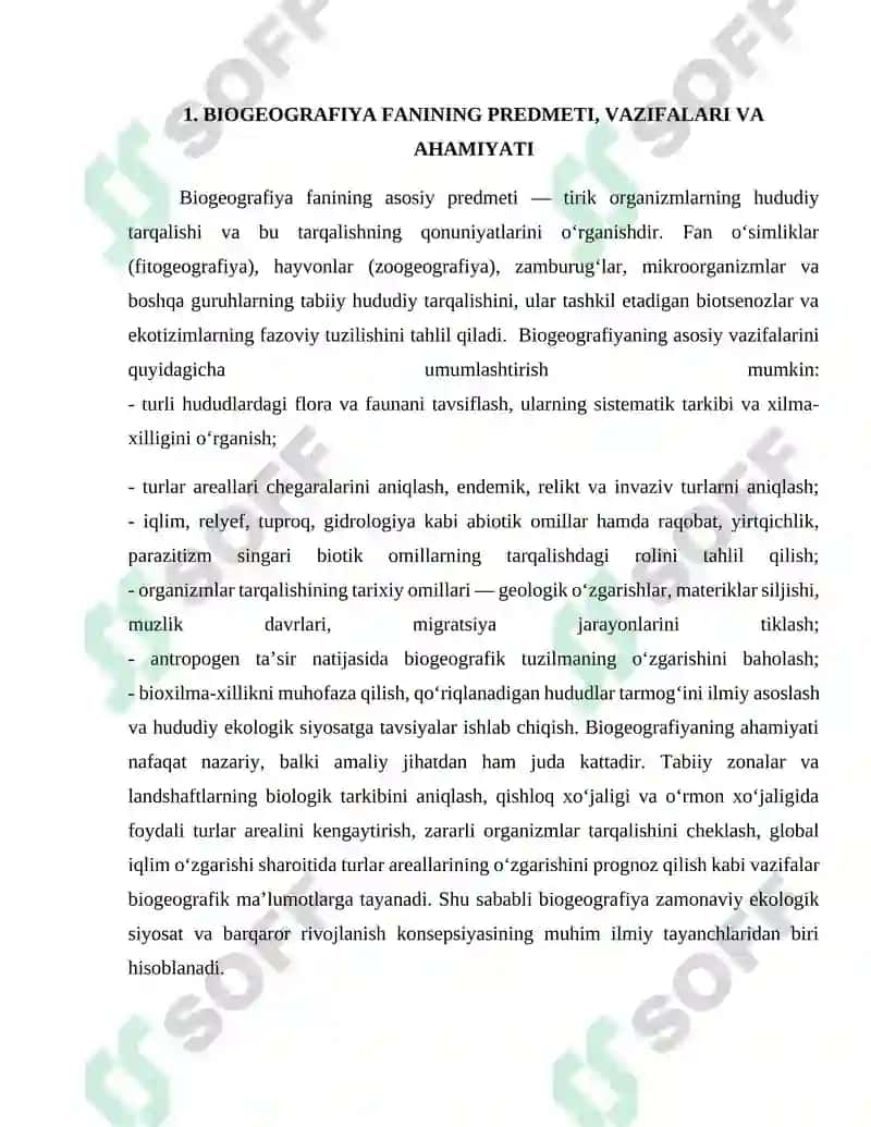 Biogeografiyaning rivojlanish bosqichlari 4