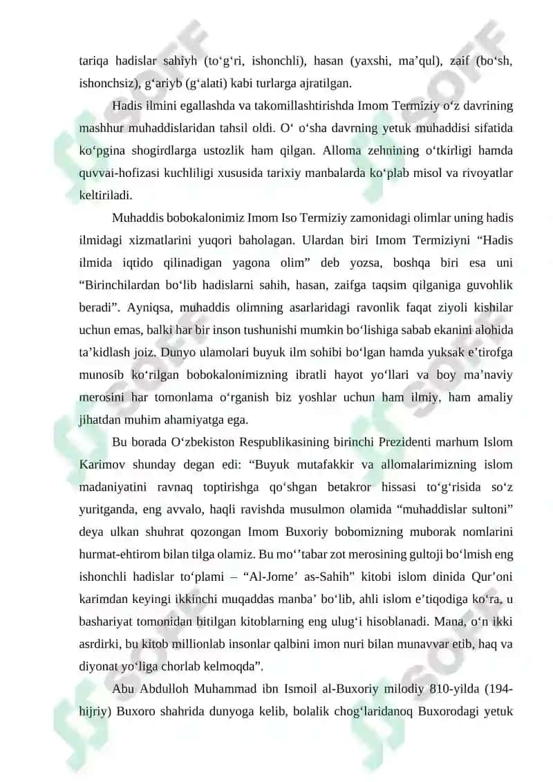 Buyuk muhaddis allomalar. Hadis ilmi rivojidagi oltin davr 4