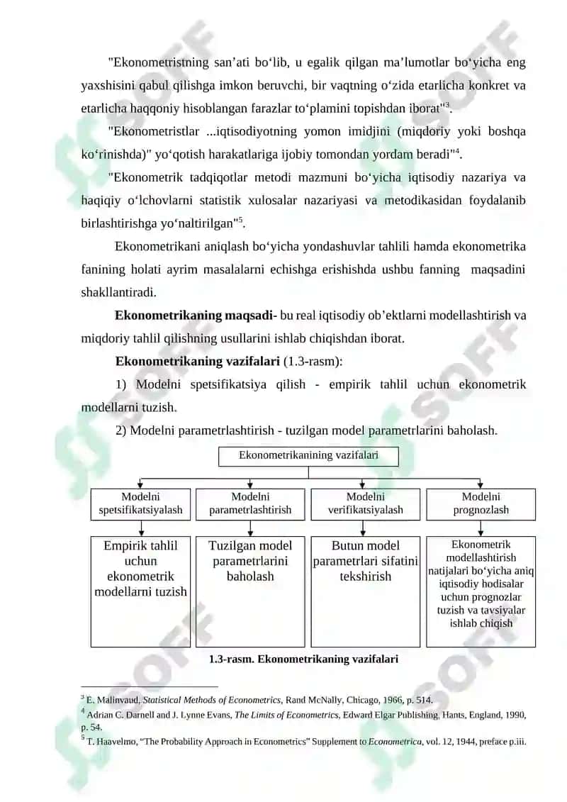 EKONOMETRIK MODELLASHTIRISH ASOSLARI 4