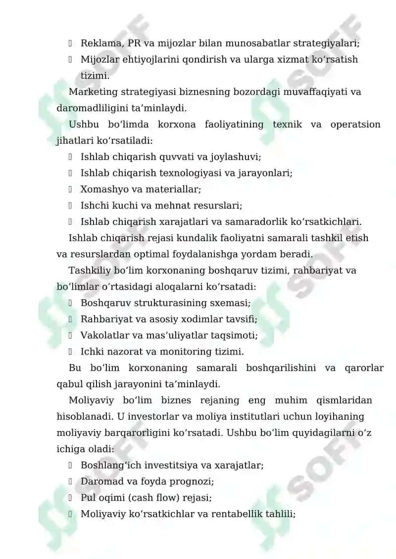 Amaliyotda biznes rejani tatbiq etish tajribalari 4