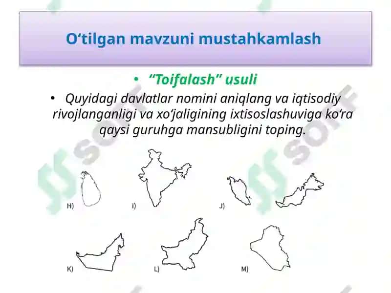 Toifalash usuli 4