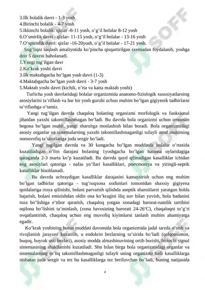 Bolalar va o’smirlar gigiyenasining umumiy asoslari 4