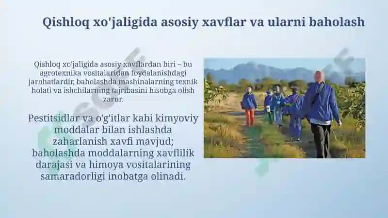 Qishloq xoʻjaligida mehnat muhofazasi 4
