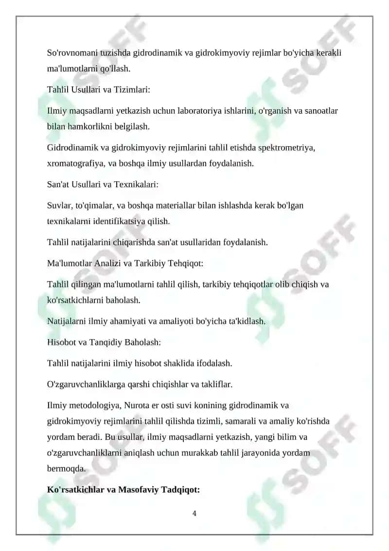 Nurota er osti suv konining gidrodinamik va gidrokimyoviy rejimi shakllanishi 4