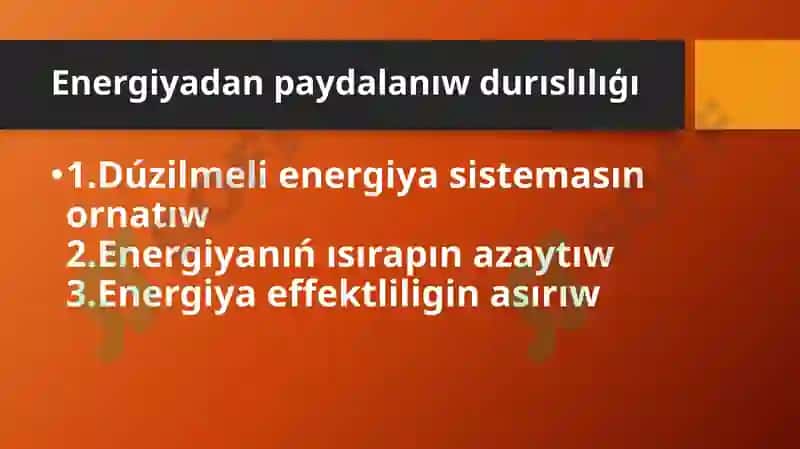 Evropanıń túrli mámleketlerinde energiyadan paydalanıw hám tutınıwdıń nátiyjeligi 4