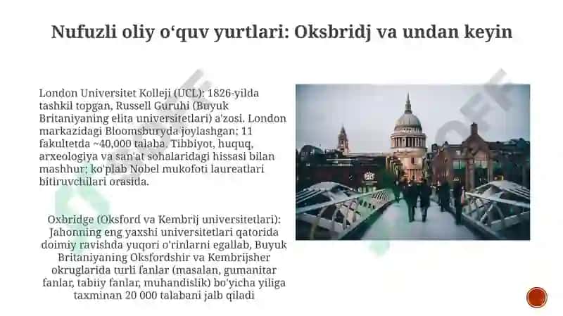 London and it's education system 4