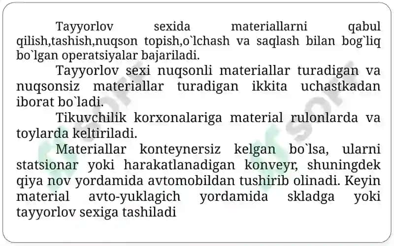 Tаyyorlоv sexining mаshinа-uskunаlаri 4
