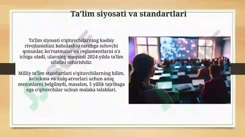 Pedagogni kasbiy rivojlanishini baholashga doir yetakchi tendensiyalar 4