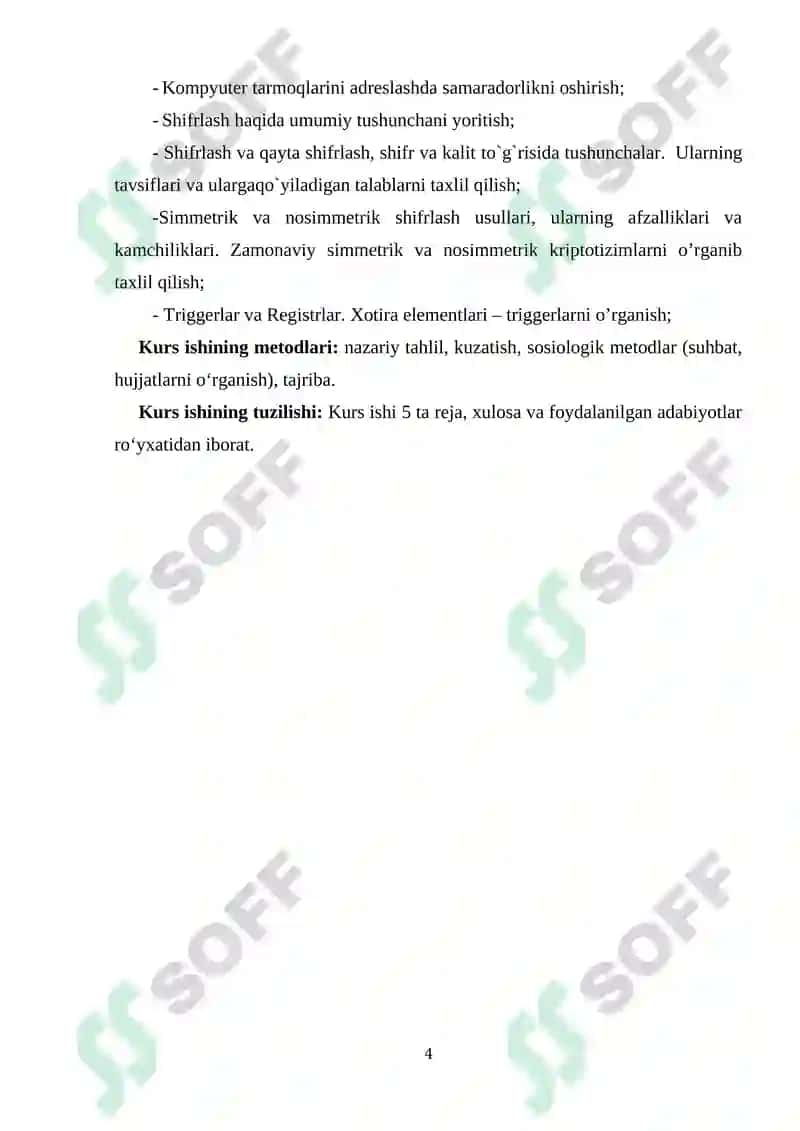 Adreslash va uning turlari.Shifrator va deshifratorlar.Tranzistor,trigger va registrlar 4