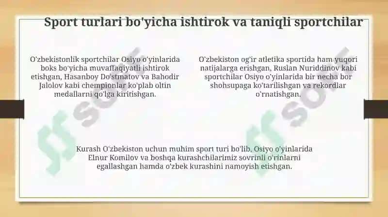 O'zbekistonsportchilariniOsiyoo'yinlaridaishtiroki 4