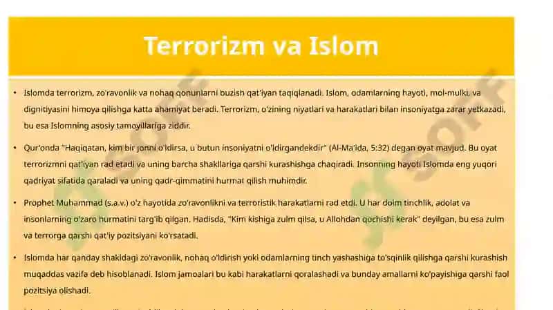 Islomda tinchlik va adolat 4