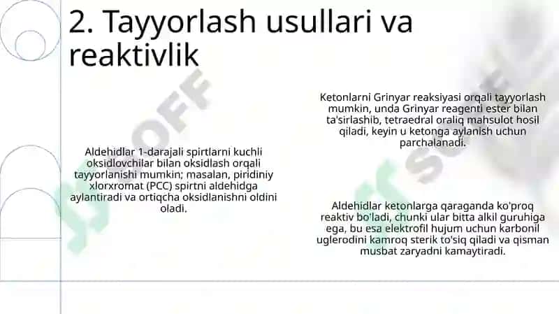 Karbonil birikmalar.Aldegidlar va ketonlar 4