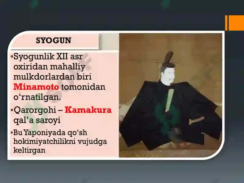 XI – XV asrlarda Yaponiya 4