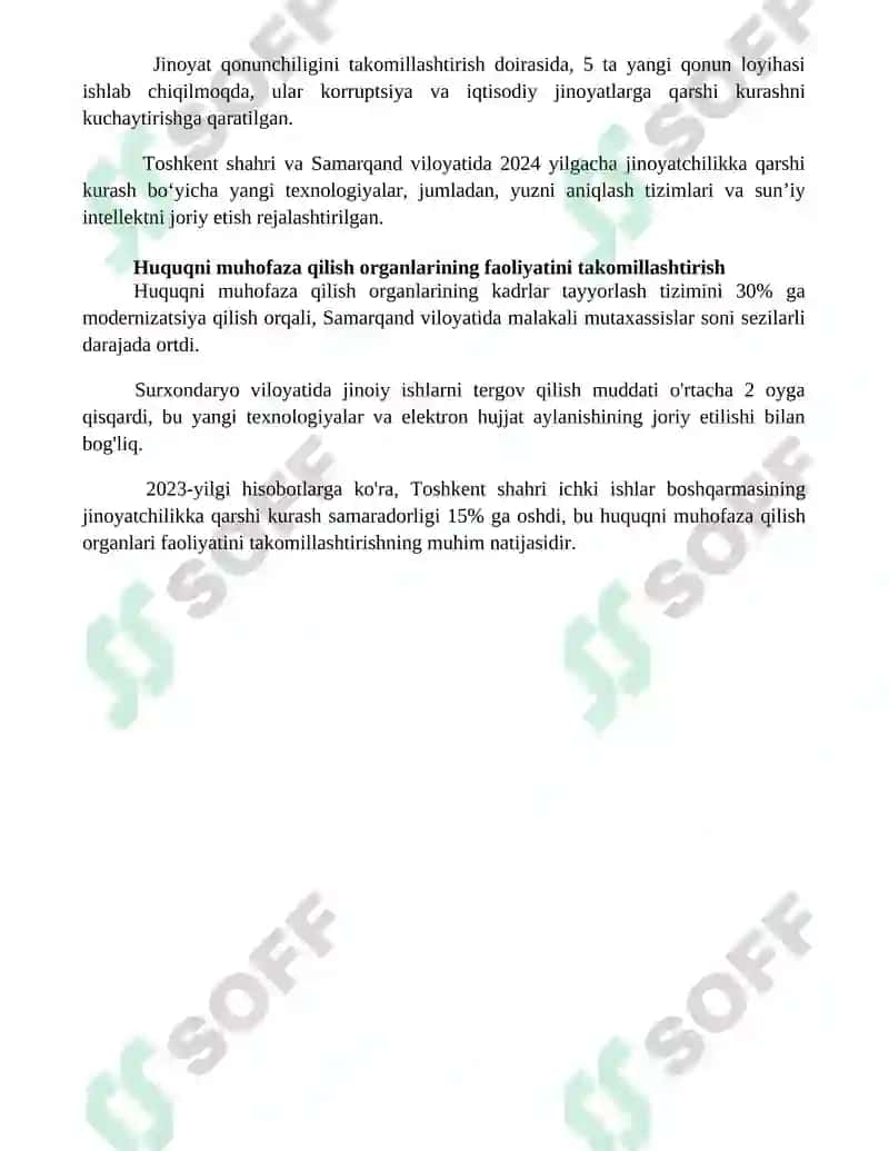 Jinoyat huquqiga oid siyosatni amalga oshirishning asosiy yonalishlari 4