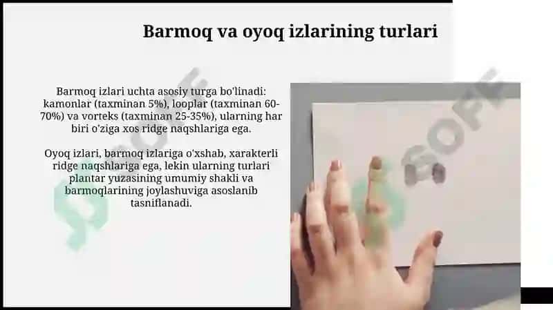 Barmoq va oyoq izlarini olish 4