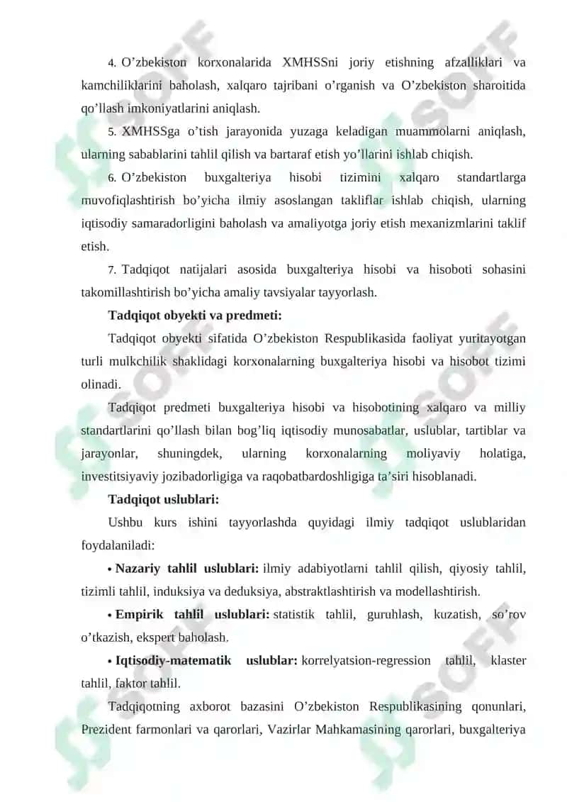 Buxgalteriya hisobi va hisobotining xalqaro va milliy standartlari xususiyatlari 4