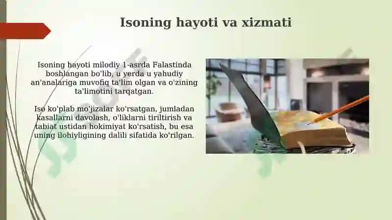Xristianlik dini tarixi va g'oyalari 4