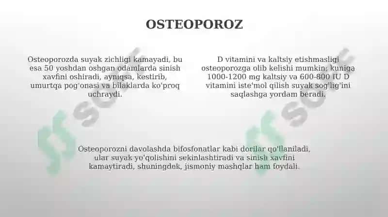 Suyak va bo'gimlarning tizimli kasalliklari 4
