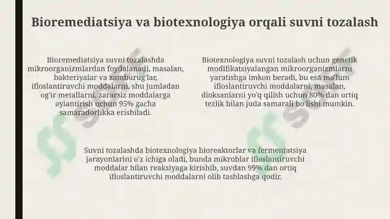 Biotexnologiyaning atrof-muhitni muhofaza qilishdagi roli 4