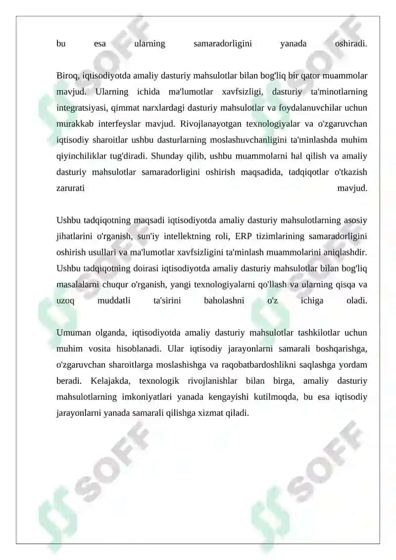 Iqtisodiyotda qo'llaniladigan amaliy dasturiy mahsulotlar 4