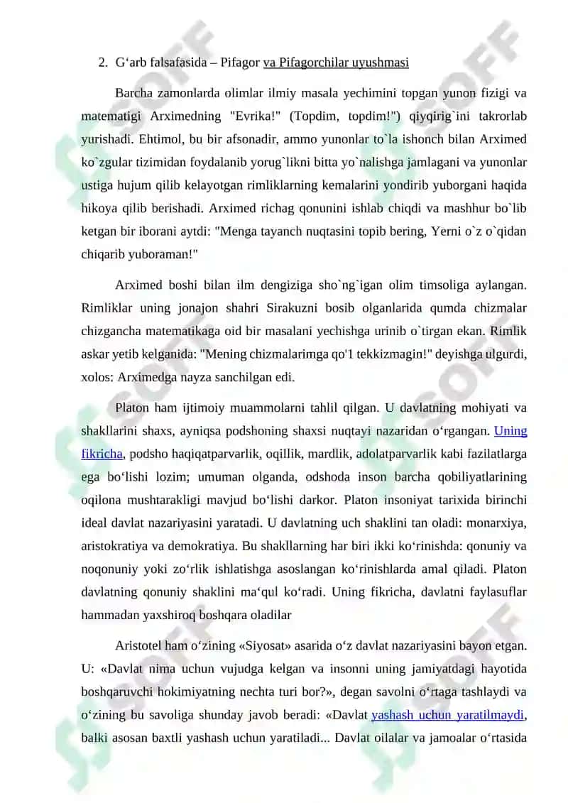 G'arb mutafakkirlarining borliq haqidagi taʼlimotlari 4