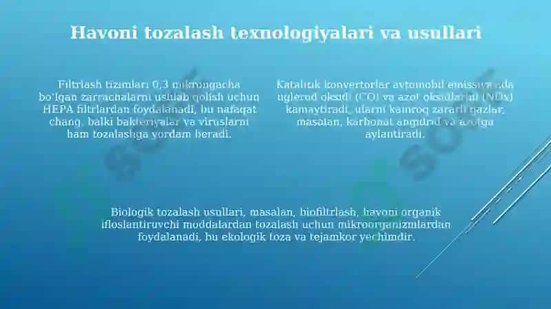Atmosferahavosinidoimiytozasaqlashuchunnimalargaetiborberishkerak 4