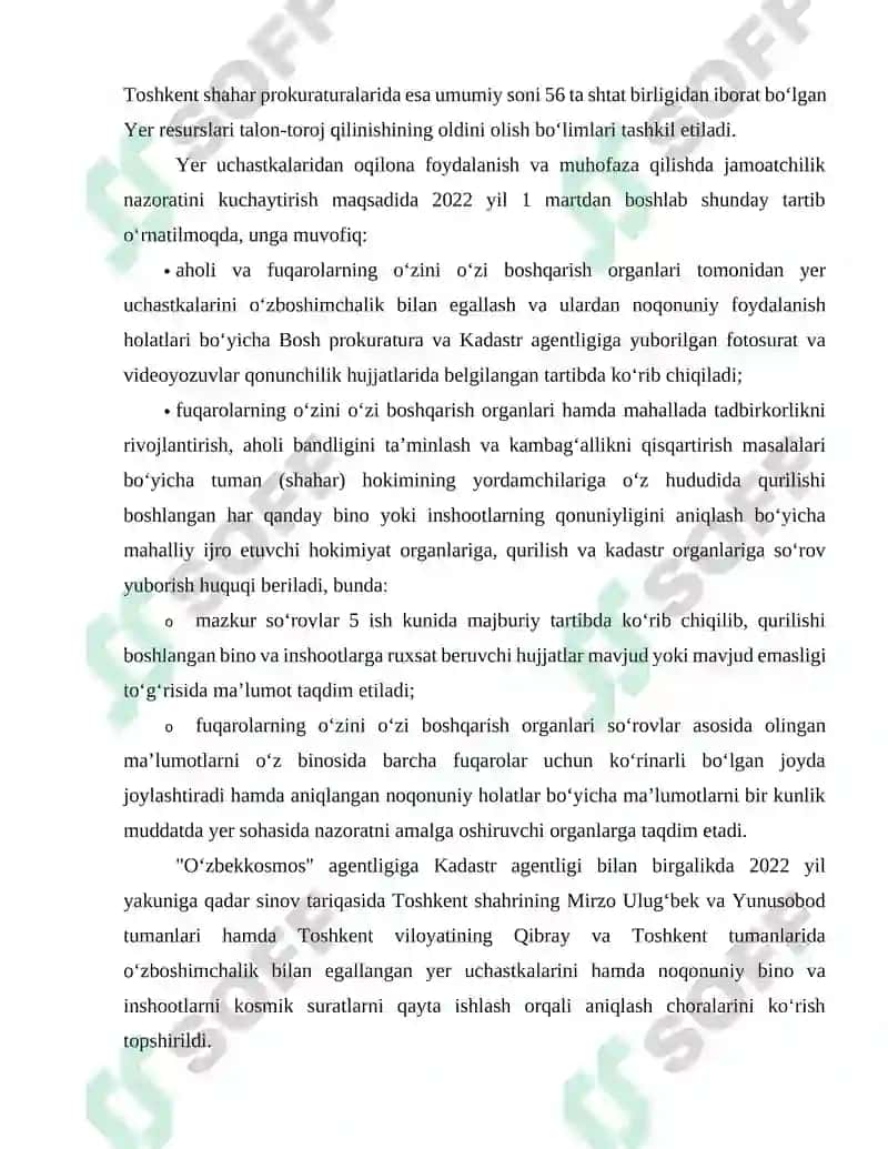 Yerlardan oqilona foydalinish va ularni muhofaza qilishni rag'batlantirish 4