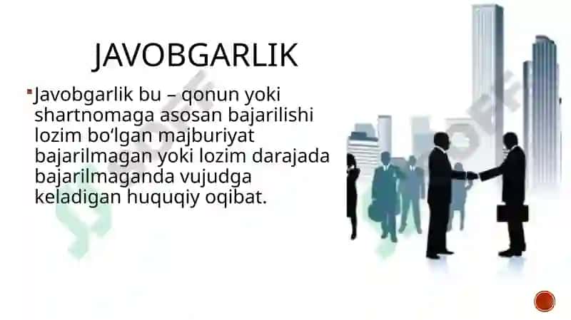 Biznessubektlariningjavobgarligi 4