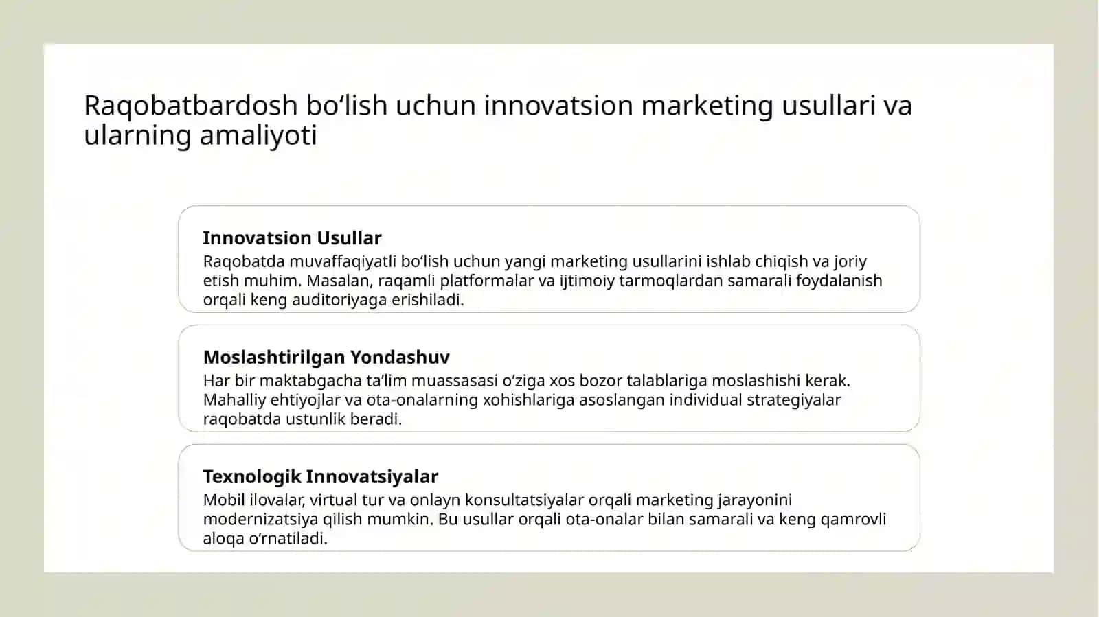 Maktabgacha ta‘lim tashkilotlarida marketing 4