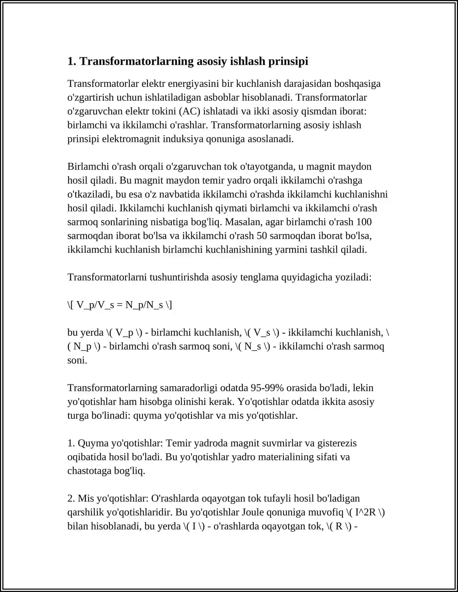 TRANSFORMATORLAR 4