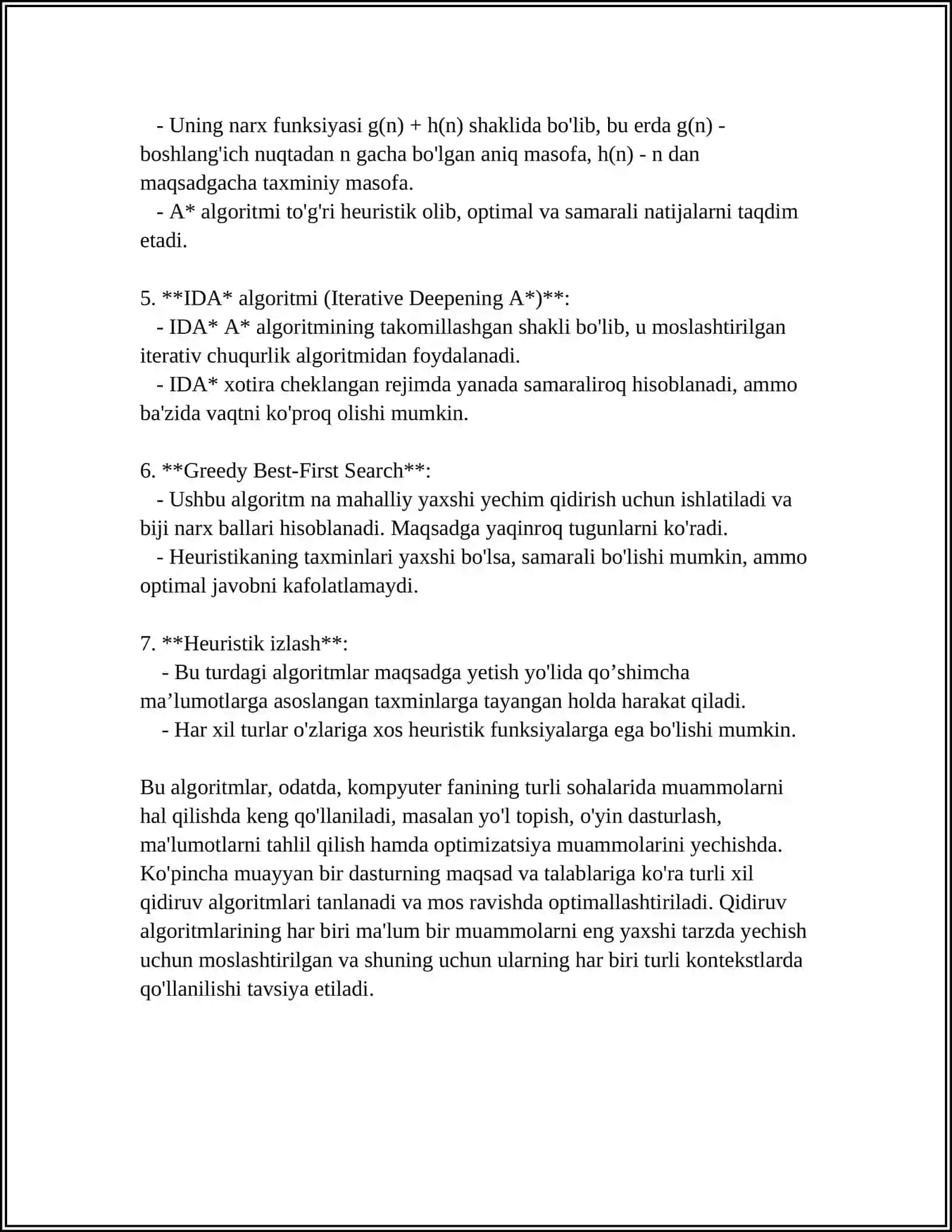 QIDIRUV ALGORITMLARINI QIYOSIY TAHLILI 4