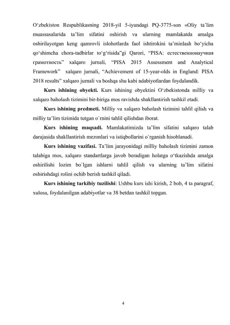 Ta'lim sifatini baholashning xalqaro tizimi 4