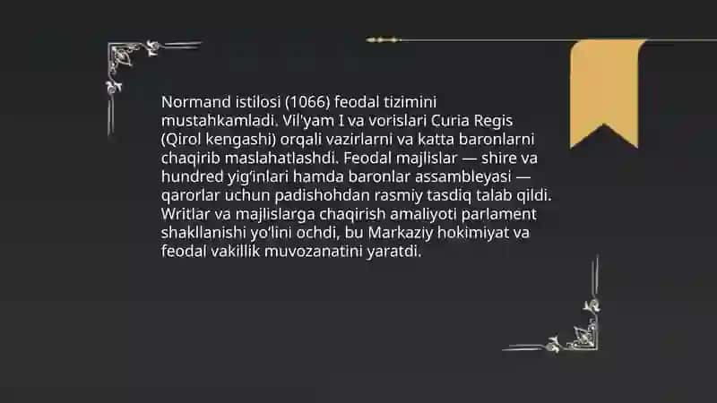 Anglo-Sakson davrida Witan va maslahat institutlari 4