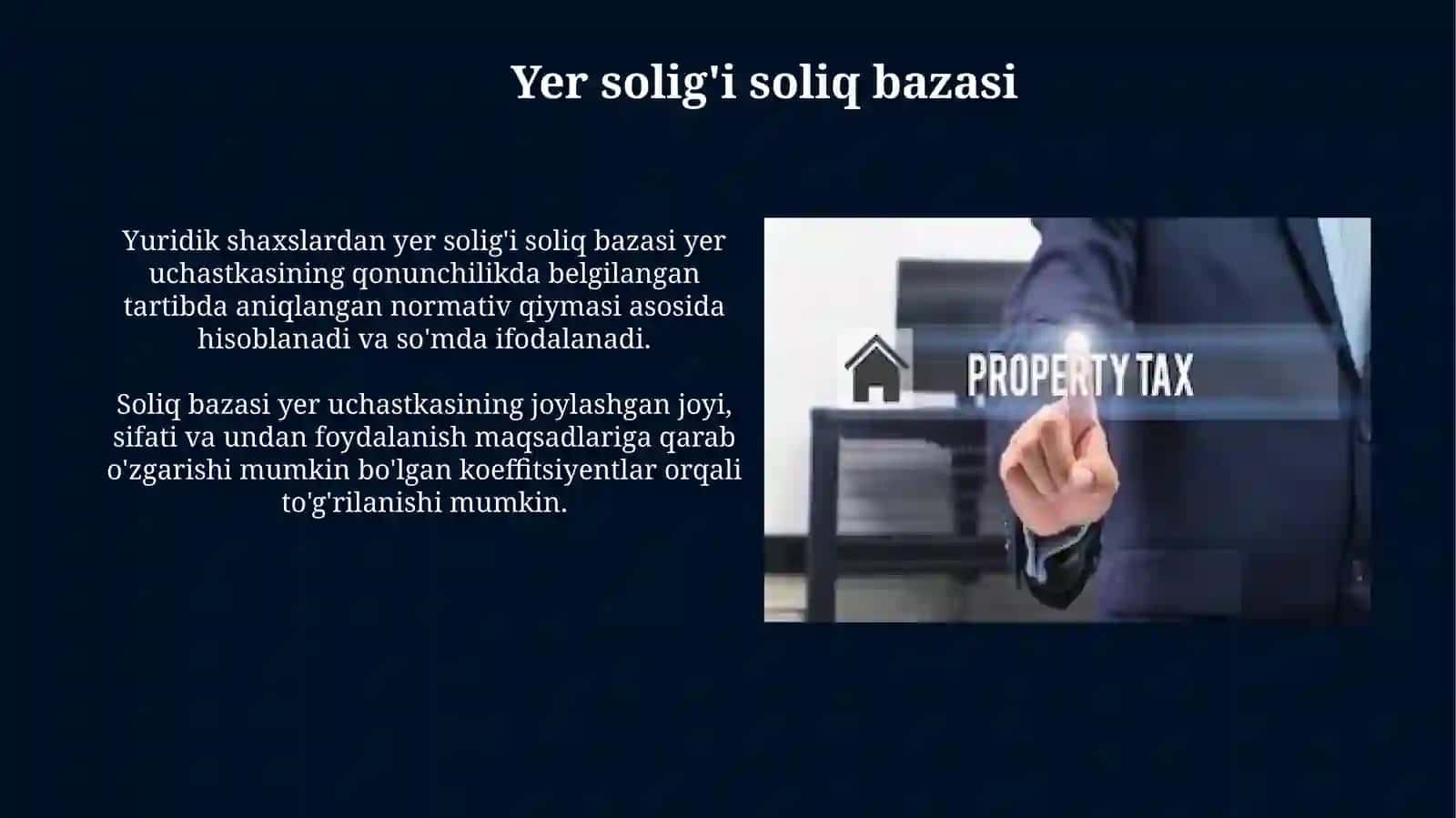 Yuridik shaxslardan yer solig'i 4