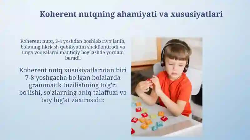Nutqni shakllantirish bo'yicha ishning usullari 4
