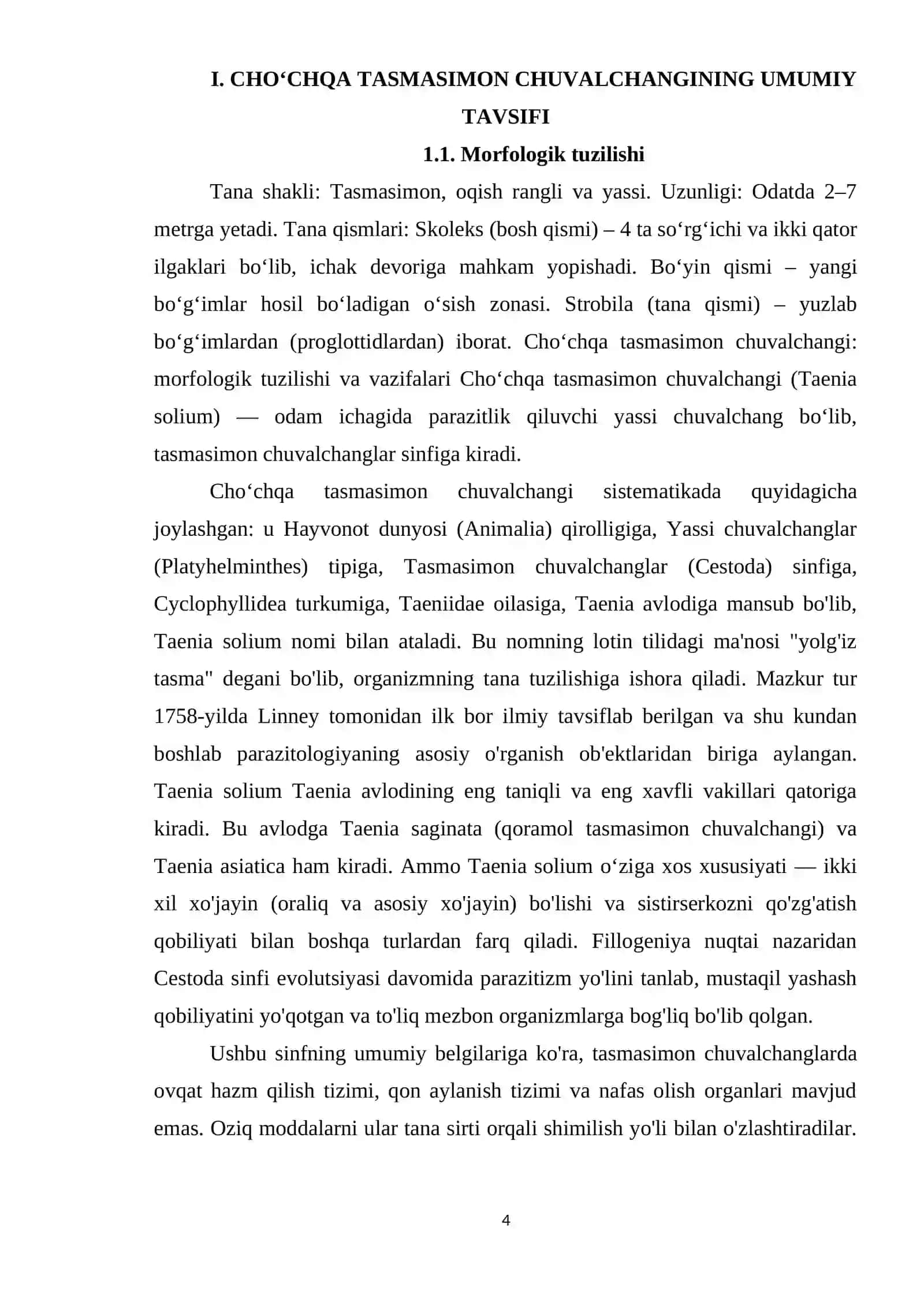 Cho‘chqa tasmasimon chuvalchangi (Taenia solium) morfologiyasi va kasalliklari 4