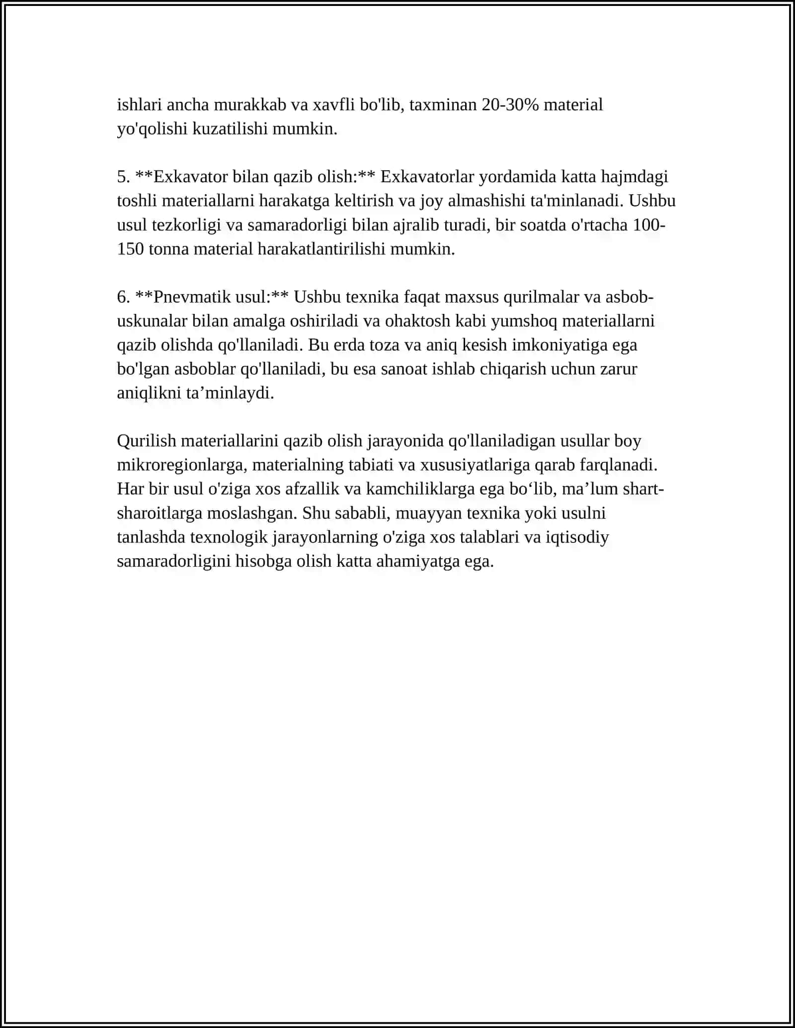 QURULISH MATERIALLARINI QAZIB OLISH TEXNOLOGIYASI 4