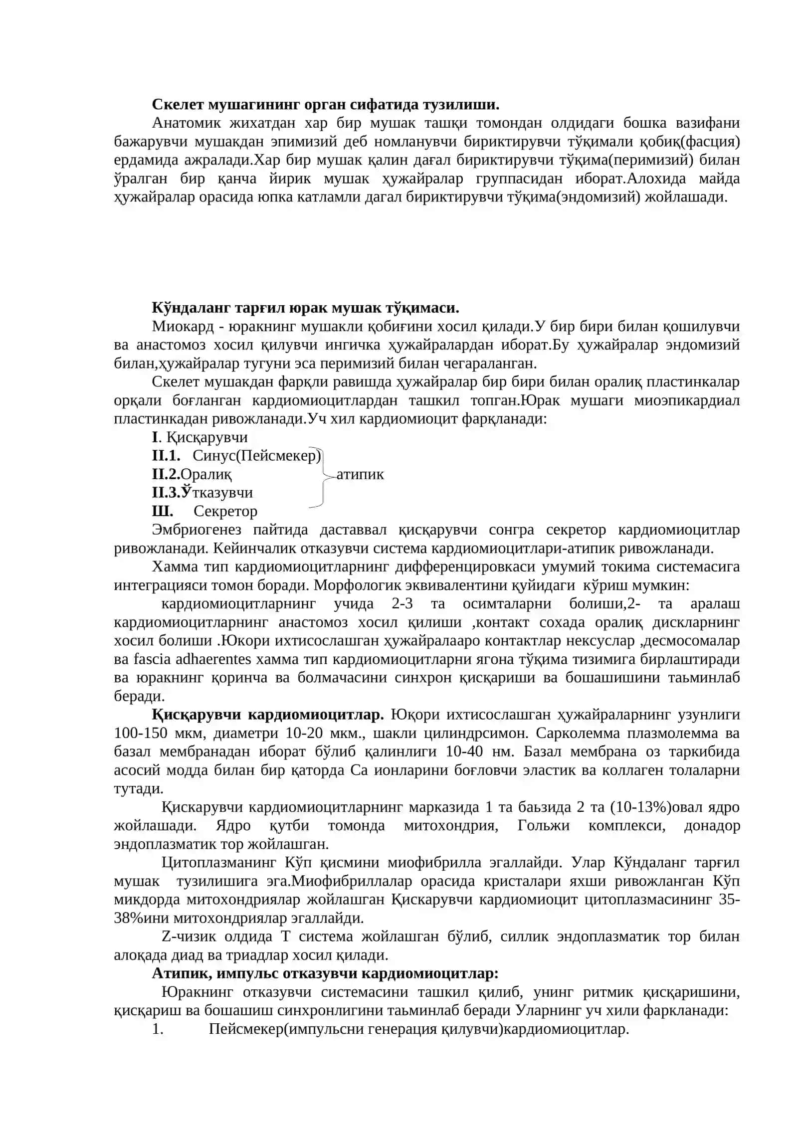 Мушак тўқималари 4