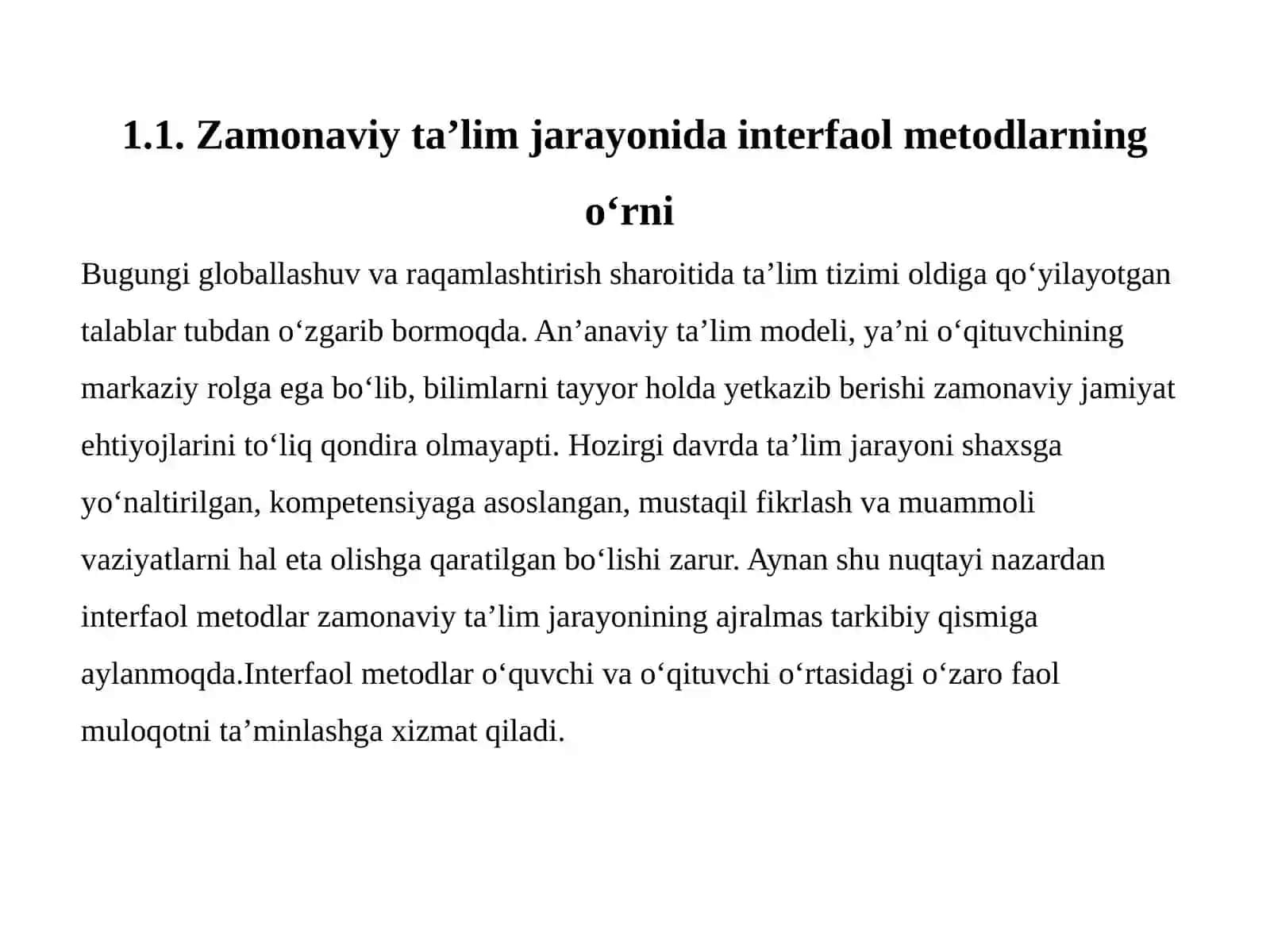 Biologiya Kafedrasi Dars Jarayonida "Aqliy Hujum" Usulidan Foydalanish 4