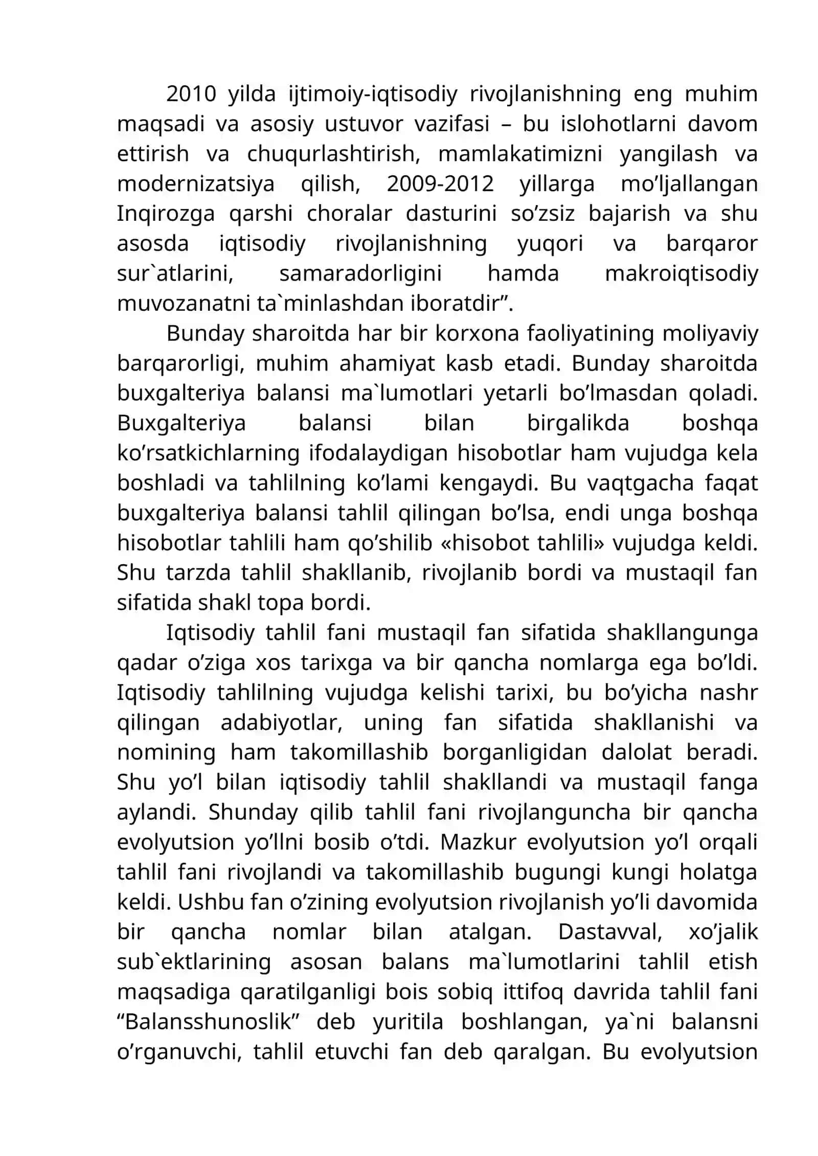 Iqtisodiy tahlilning predmeti, asоsiy vazifalari va printsiplari 4