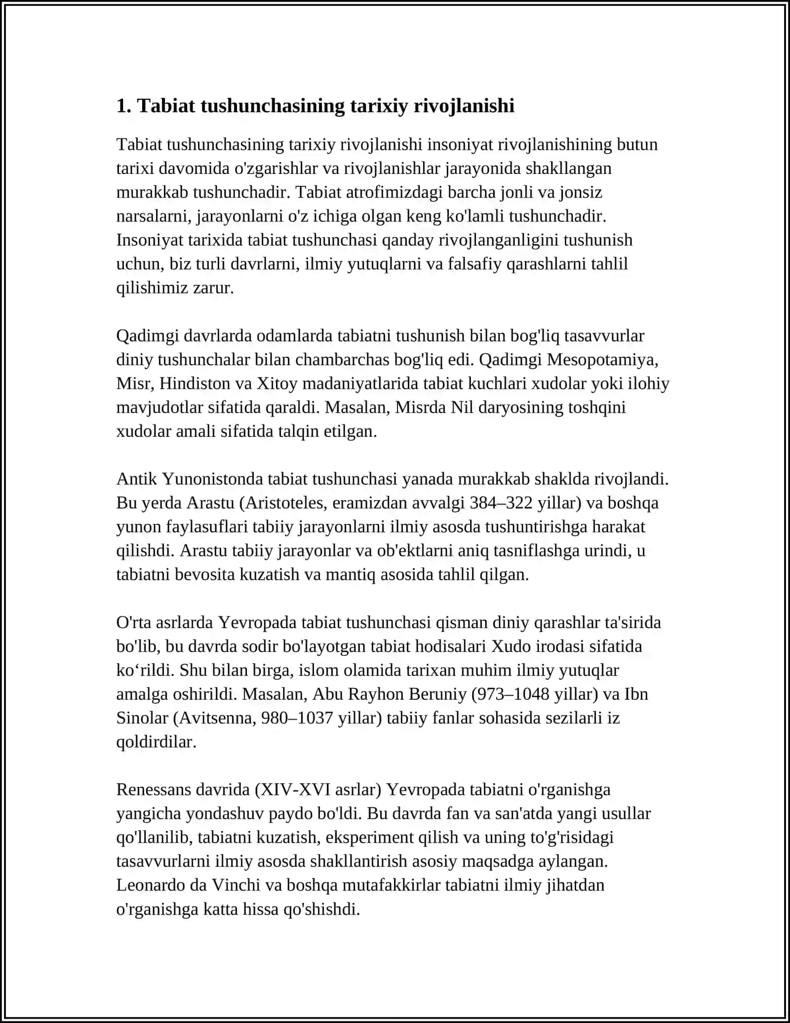 NATURAL SON VA NOL TUSHUNCHASINING VUJUDGA KELISHI TARIXINI ÒRGANISH 4