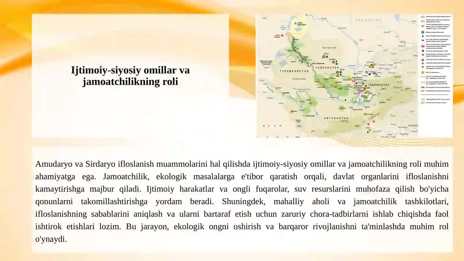Amudaryo va Sirdaryo ifloslanish muommolari haqida 4