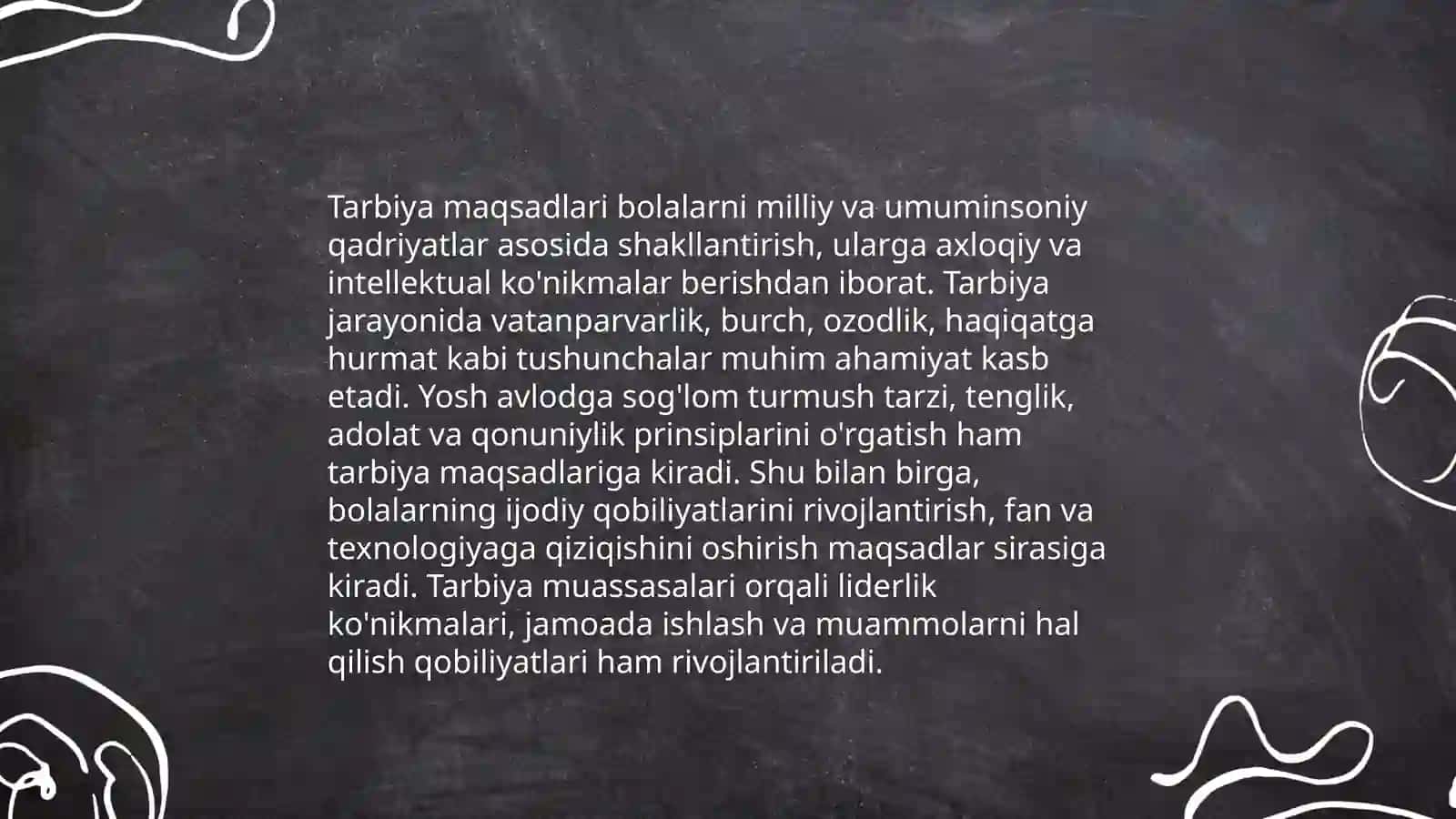 Shaxsning rivojlanishi tarbiyasi va ijtimoiylashuvi tarbiya maqsadi va vazifalari 4