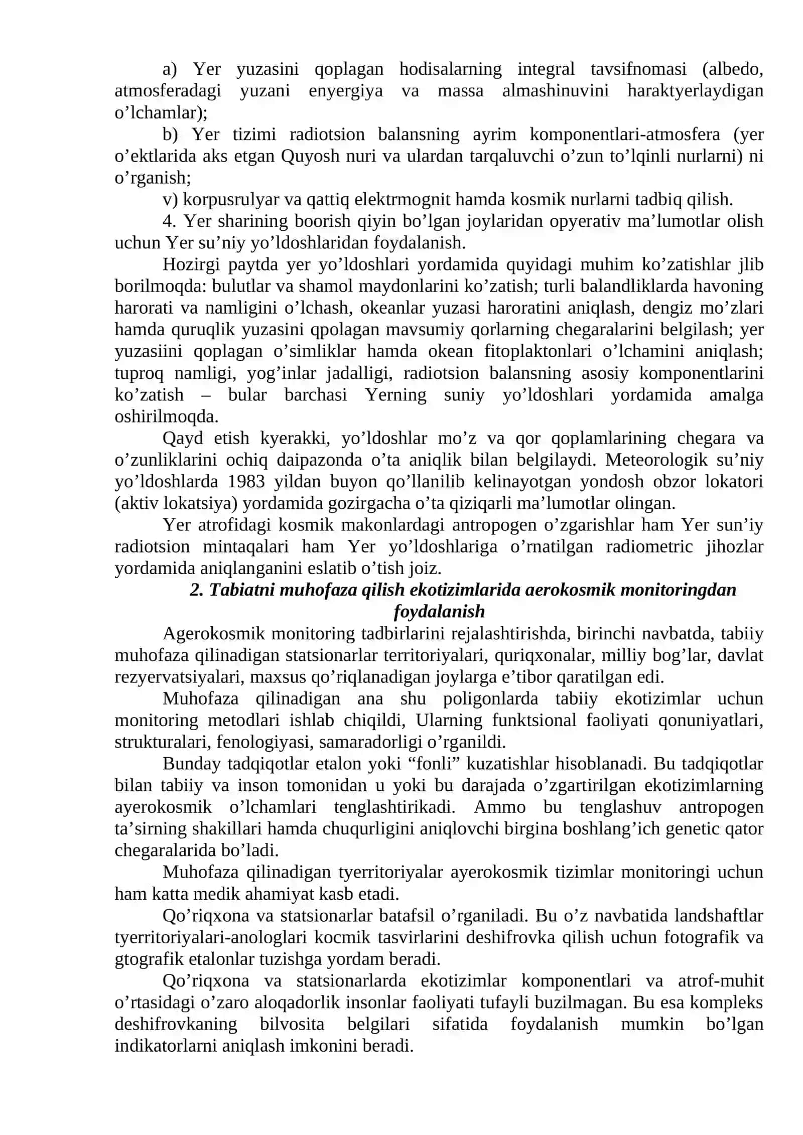 EKOLOGIK MONITORING. EKOLOGIYA VA QONUN 4
