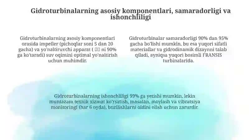 Zamonaviy gidroturbinalar va ularnig rivojlanish tendensiyalari 4