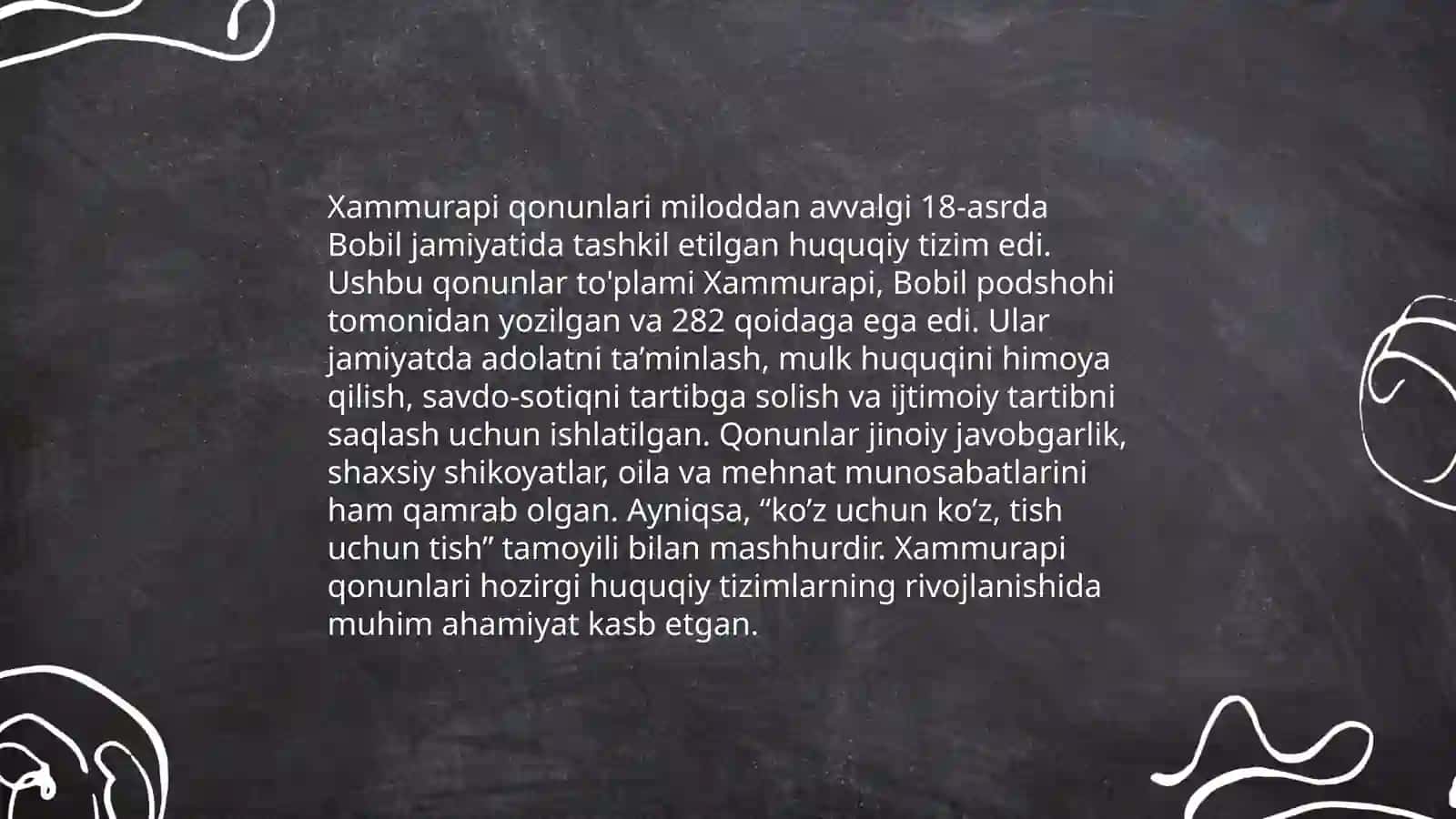 Xammurapi va Bobil podshohligi rivoji 4
